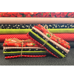 Strawberry Pickings fat quarter bundle (6)