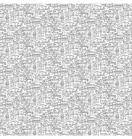 Northcott My Happy Place - Black & White  25609-10