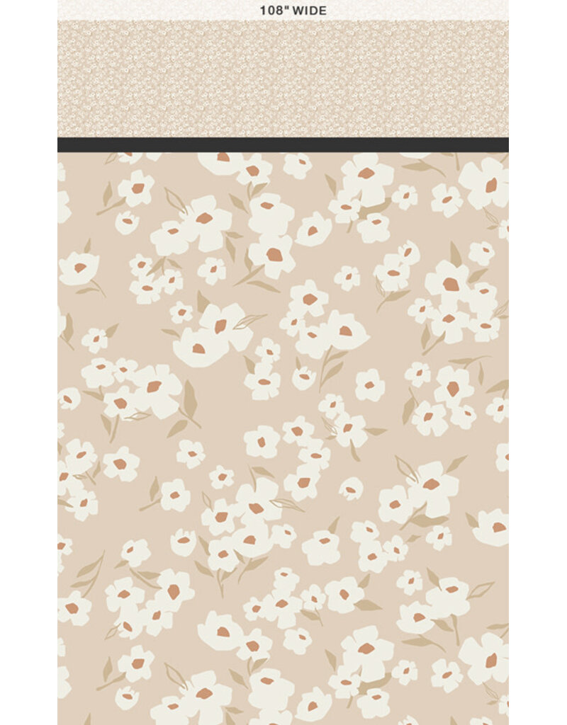 AGF Collection 108 Edition Spring Daisies Ecru - Wide Backing