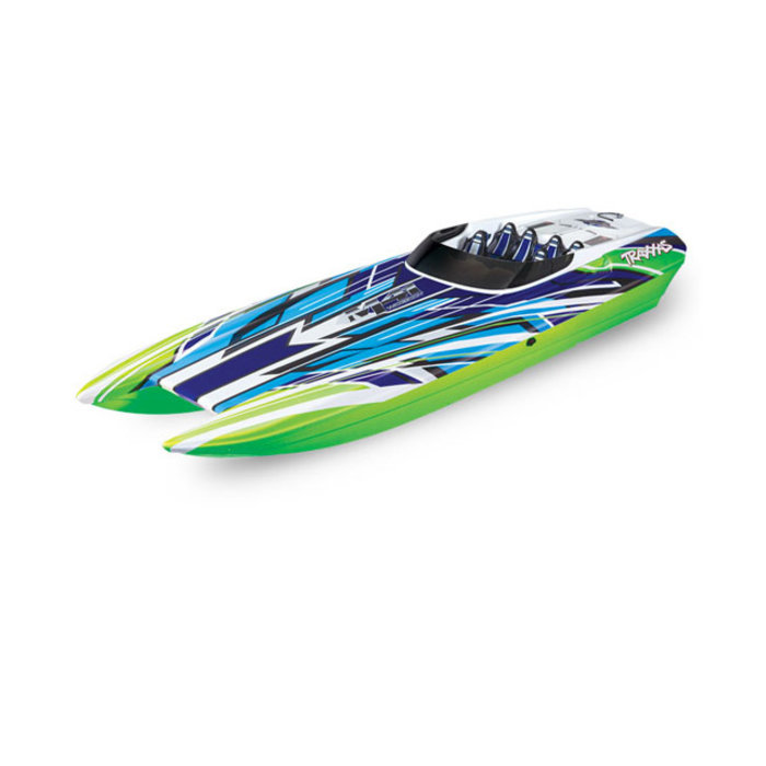 Traxxas 57046-4 - DCB M41 Widebody: Brushless 40' Race Boat. Fully assembled, Ready-to-Race®, TQi™ Traxxas Link™ Enabled 2.4GHz Radio System, Castle Creations 540XL Brushless Motor, VXL-6s Marine ESC, Traxxas Stability Management (TSM)®, and factory-applied