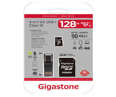 GIGS4IN1128GBR - Prime Series MicroSD™ Card 4-in-1 Kit (128GB)