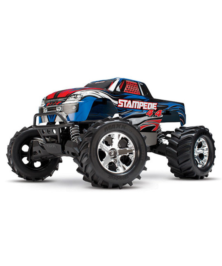 TRAXXAS 67054-1 - Stampede® 4X4: 1/10-scale 4WD Monster Truck. Ready-To-Race® with TQ™ 2.4GHz radio system and XL-5 ESC (fwd/rev). Includes: 7-Cell NiMH 3000mAh Traxxas® battery