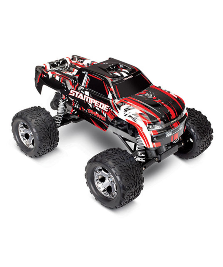 TRAXXAS 36054-1 - Stampede®: 1/10 Scale Monster Truck. Ready-to-Race® with TQ™ 2.4GHz radio system and XL-5 ESC (fwd/rev). Includes: 7-Cell NiMH 3000mAh Traxxas® battery