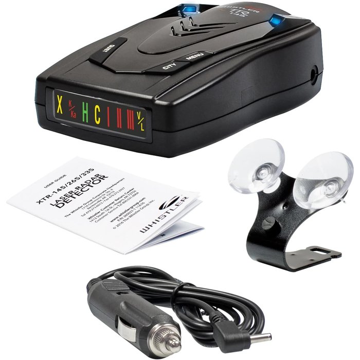 WHISTLER XTR-130 XTR-130 LASER/RADAR DETECTOR WITH BRIGHT ICON DISPLAY