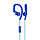 SKULLCANDY CHOPS FLEX EAR HOOK HEADPHONES ROYAL BLUE/BLUE/SWIRL