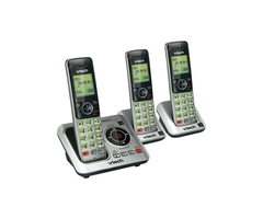 VTEVTCS66293 - VTech® DECT 6.0 Expandable Cordless Phone System for Landline, Digital Answering System and Caller ID/Call Waiting (3 Handset)