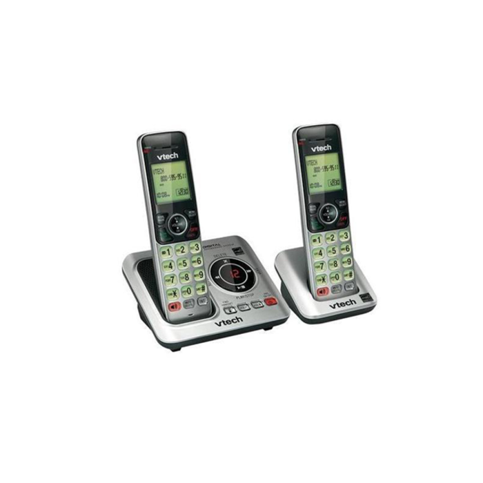 VTEVTCS66292 - VTech® DECT 6.0 Expandable Cordless Phone System for Landline, Digital Answering System and Caller ID/Call Waiting (2 Handset)