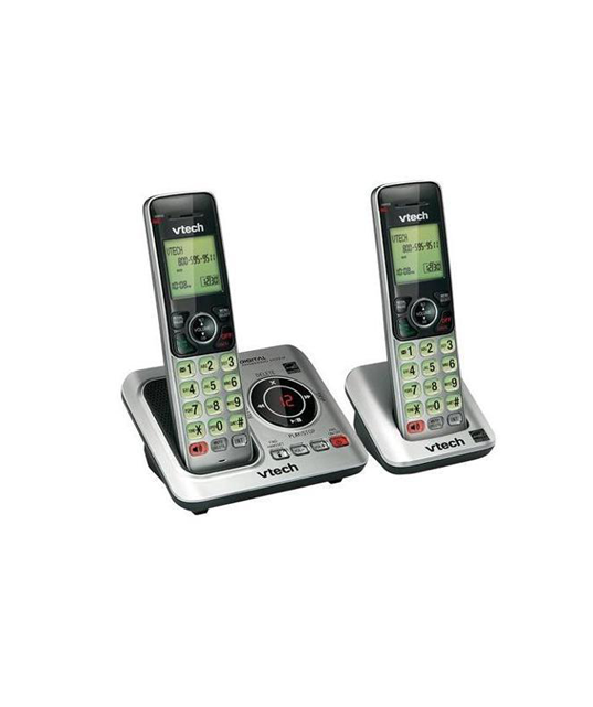 VTEVTCS66292 - VTech® DECT 6.0 Expandable Cordless Phone System for Landline, Digital Answering System and Caller ID/Call Waiting (2 Handset)