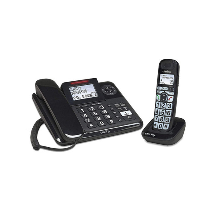 CLAR53727 - Clarity 53727-000 Amplified Expandable Corded & Cordless Phone System with Digital Answering System