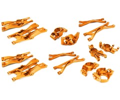 INTEGY BILLET MACHINED SUSPENSION CONVERSION KIT X-MAXX ORANGE