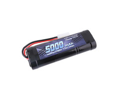 RC72-50NH - Melasta 7.2 Volt 5000mAh High Capacity RC Battery, 10C Discharge Rate High Performance 6 Cell NiMH Battery Pack Compatible with Tamiya Connector RC Racing Cars, RC Trucks, RC Tanks, RC Boats