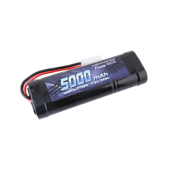 RC72-50NH - Melasta 7.2 Volt 5000mAh High Capacity RC Battery, 10C Discharge Rate High Performance 6 Cell NiMH Battery Pack Compatible with Tamiya Connector RC Racing Cars, RC Trucks, RC Tanks, RC Boats