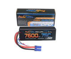 Power Hobby 7600MAH 11.1V 3S 75C LIPO BATTERY WITH HARDWIRED XT90 CONNECTOR