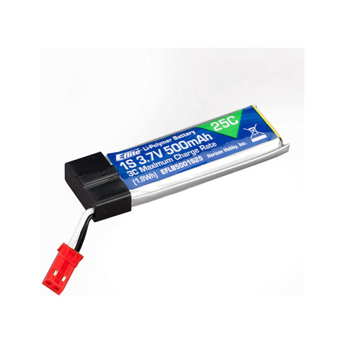 E-flite EFLB5001S25UM - 500mAh 1S 3.7V 25C LiPo High Current UMX Connector