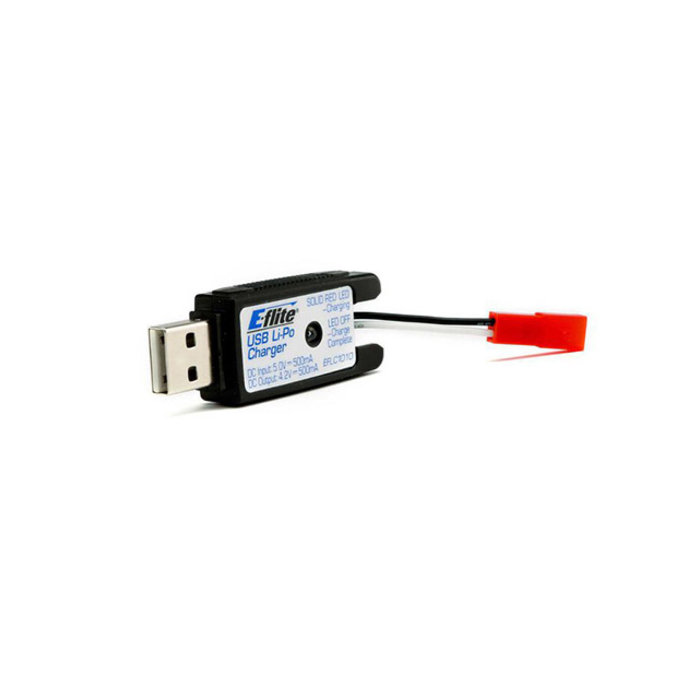 E-flite EFLC1010 - 1S USB Li-Po Charger, 500mA, JST: 180 QX HD