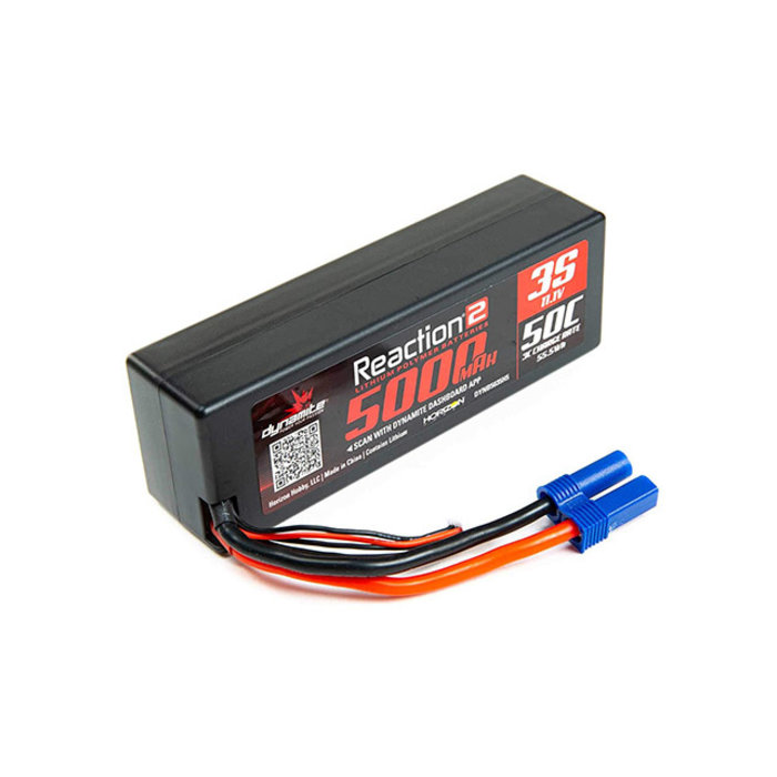 DYNAMITE Dynamite Reaction 2 11.1V 5000 mah 3s 50C Lipo hrdcs ec5 Dynb5035h5