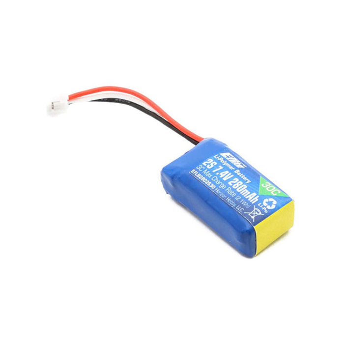E-flite 280mAh 2S 7.4V 30C Li-Po Battery