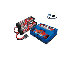 Traxxas 2990 - Dual 3s LiPo Completer w/ EZ-Peak Dual Charger (includes #2972 Dual iD® charger (1), #2872X 5000mAh 11.1V 3-cell 25C LiPo iD® battery (2))