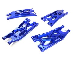 BILLET MACHINED LOWER SUSPENSION ARMS (4) FOR TRAXXAS X-MAXX 4X4 C27195BLUE