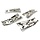 C27195SILVER - BILLET MACHINED LOWER SUSPENSION ARMS (4) FOR TRAXXAS X-MAXX 4X4 C27195SILVER
