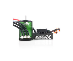 CASTLE CREATIONS CSE010-0155-01 - MAMBA X Sensored 25.2V Waterproof ESC 1406-4600KV Combo, 1/10 Scale