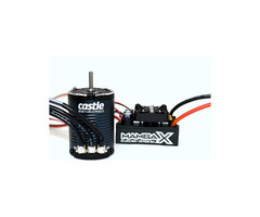 CASTLE CREATIONS CSE010-0155-10 - Mamba X 25.2V Waterproof ESC and 1406-2850KV Sensored Motor Combo, 1/10 Scale