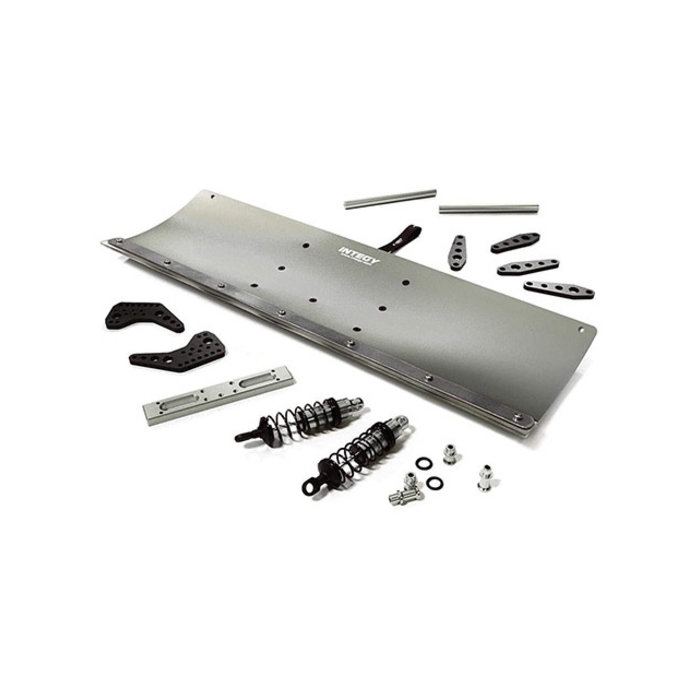 INTEGY C28556GREY - Alloy Machined 400mm Snowplow Kit for Traxxas TRX-4