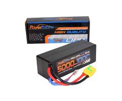 Power Hobby PHB6S5000100CXT90HCS - 6S 22.2V 5000MAH 100C Hard Case Lipo Battery, w/ XT90 Plug