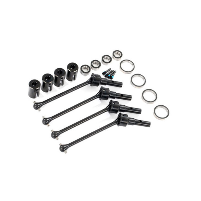 Traxxas 8950X - Driveshafts, steel constant-velocity (assembled), front or rear (4) (#8654, 8654G, or 8654R and #7758, 7758G, or 7758R required for a complete set)