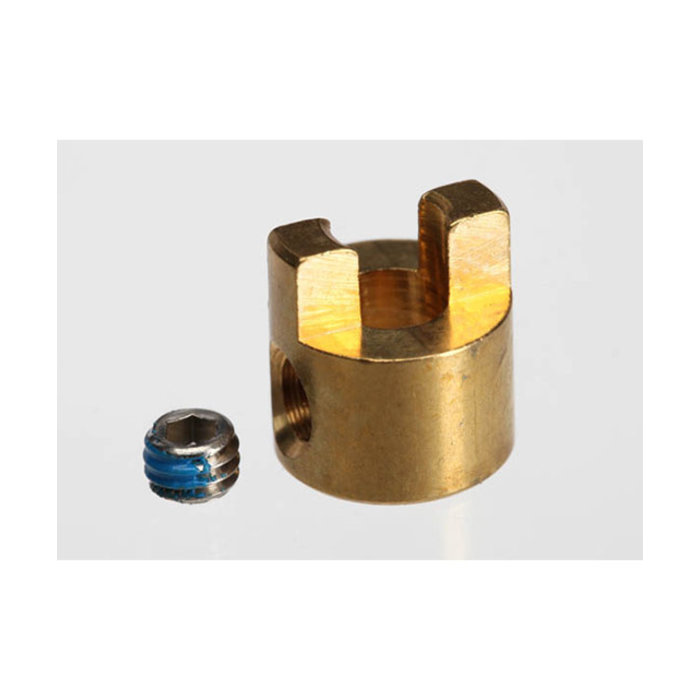 Traxxas 5728 - Drive dog/ 4x3mm GS (stainless, with threadlock) (1)