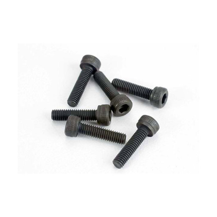 Traxxas 2584 - Head screws, 3x12mm cap-head machine (hex drive) (6) (TRX 2.5, 2.5R, 3.3)