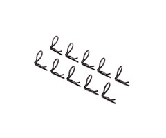 Traxxas 3935A - Body clip (mounting clip), angled, 90-degrees (black) (10)