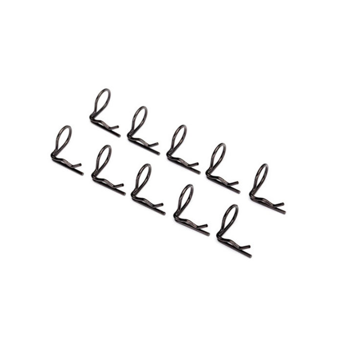 Traxxas 3935A - Body clip (mounting clip), angled, 90-degrees (black) (10)