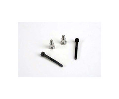 Traxxas 3742 - Shoulder screws, steering bellcranks (3x30mm cap-head machine) (2)/ draglink shoulder screws (chrome) (2)