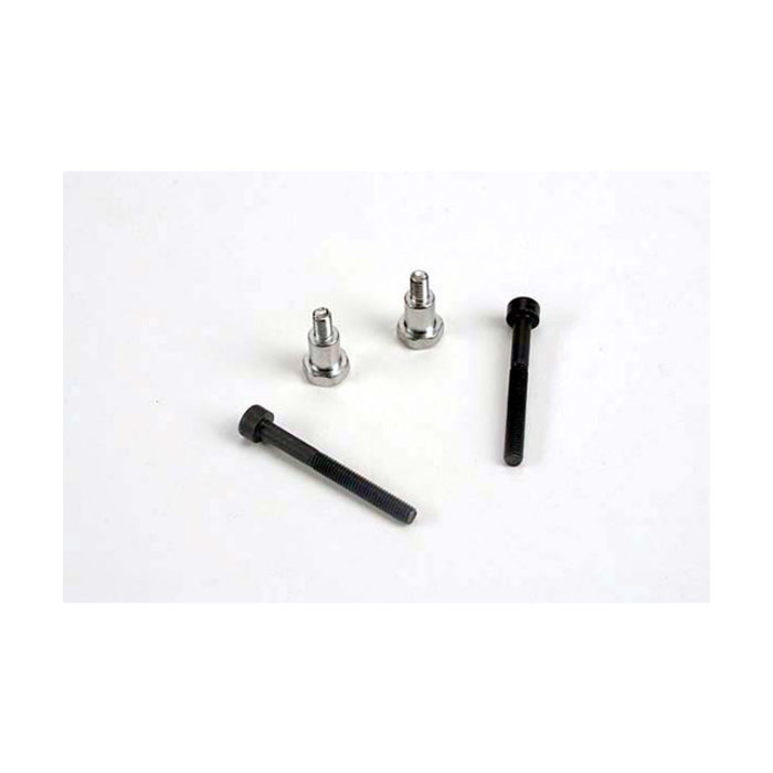 Traxxas 3742 - Shoulder screws, steering bellcranks (3x30mm cap-head machine) (2)/ draglink shoulder screws (chrome) (2)