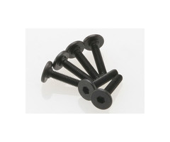 Traxxas 3646 - Screws, 3x15mm flat-head machine (hex drive) (6)