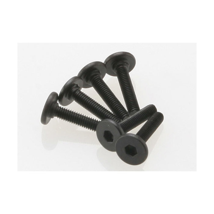 Traxxas 3646 - Screws, 3x15mm flat-head machine (hex drive) (6)