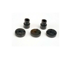 Traxxas 2669 - Piston head set (2-hole (2)/ 3-hole (2))/ shock mounting bushings & washers (2) (Big Bore Shocks)