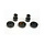 2669 - Piston head set (2-hole (2)/ 3-hole (2))/ shock mounting bushings & washers (2) (Big Bore Shocks)