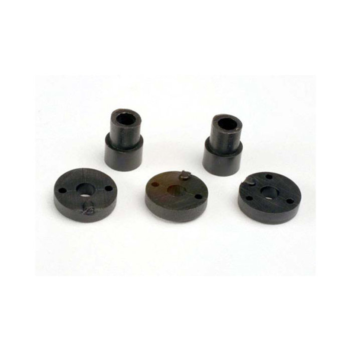 Traxxas 2669 - Piston head set (2-hole (2)/ 3-hole (2))/ shock mounting bushings & washers (2) (Big Bore Shocks)