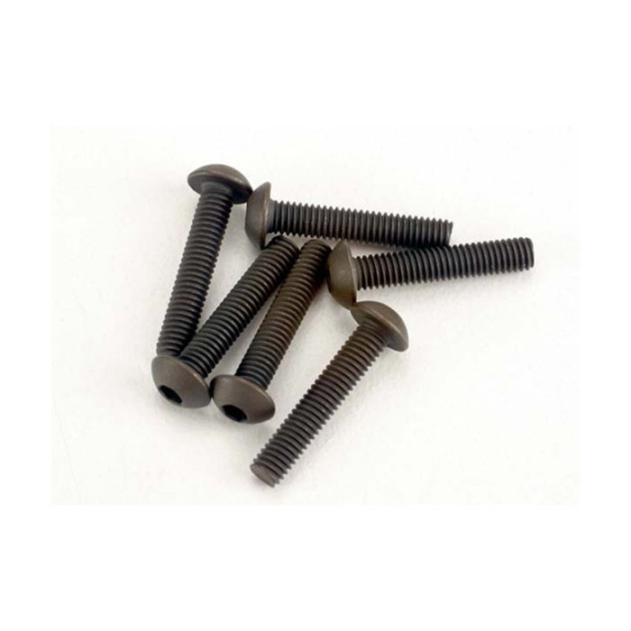 Traxxas 2579 - Screws, 3x15mm button-head machine (hex drive) (6)