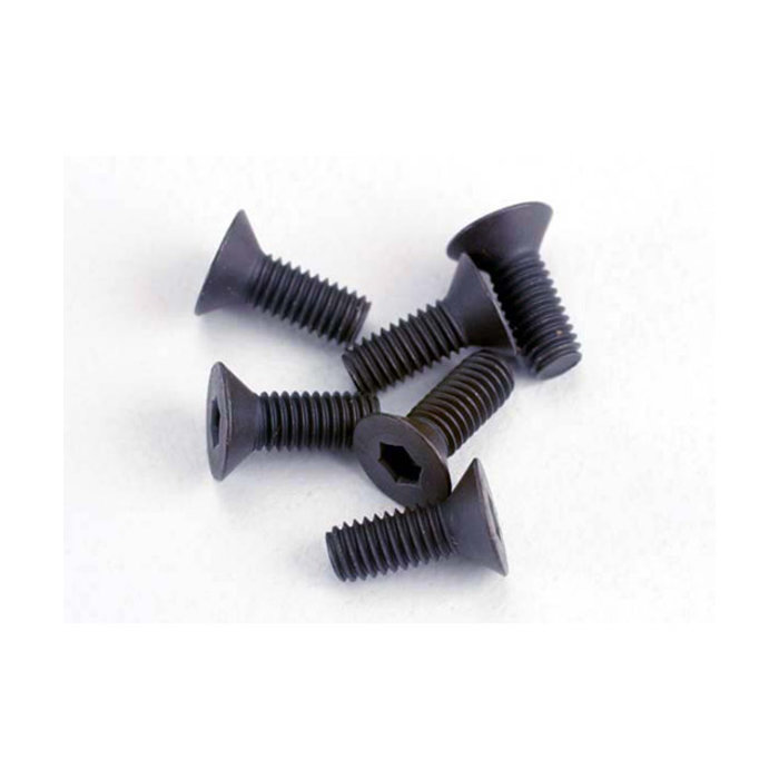 Traxxas 2550 - Screws, 3x8mm countersunk machine (6) (hex drive)