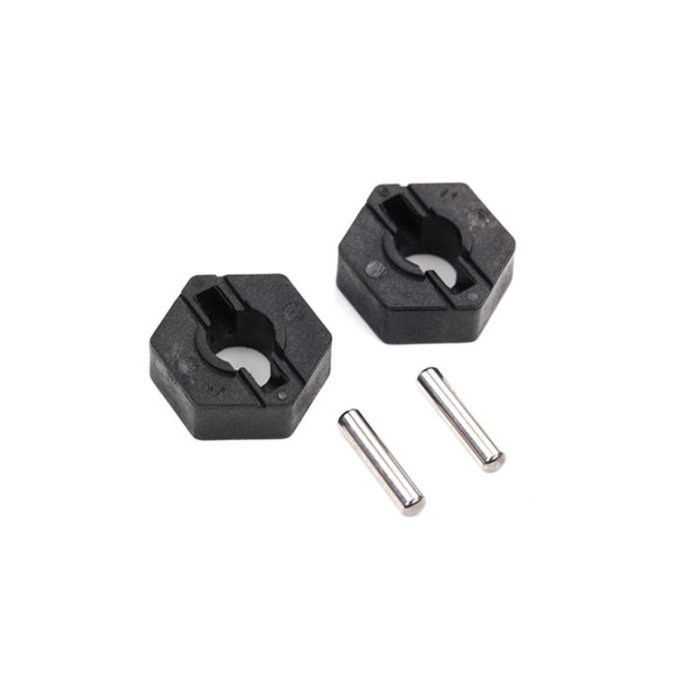 Traxxas 4954 -WHEEL HUBS HEX (2)/ axle pins (2.5x12mm) (2)