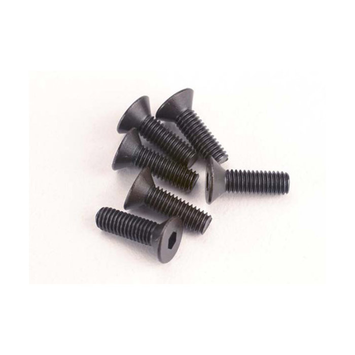 Traxxas 2551 - Screws, 3x10mm countersunk machine (6) (hex drive)