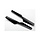 6626 - Rotor blade set, black (2)/ 1.6x5mm BCS (2)