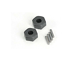 Traxxas 1654 - Wheel hubs, hex (2)/ stub axle pins (2)