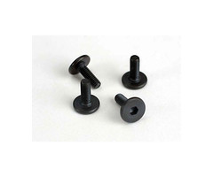 Traxxas 4859 - Screws, 3x10mm flat-head machine (hex drive) (4)