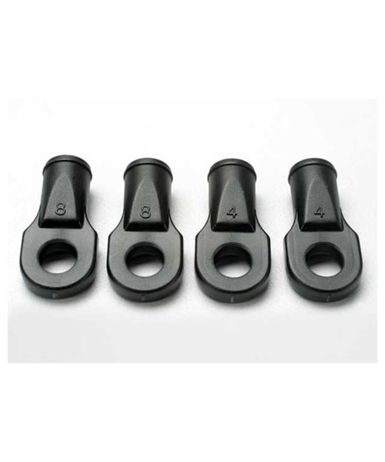 TRAXXAS Rod ends, Revo® (large, for rear toe link only) (4)