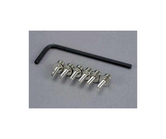 Traxxas 3159 - Screws, 3x10mm cap-head machine (hex drive) (6)/ lock washers (6)/ hex wrench