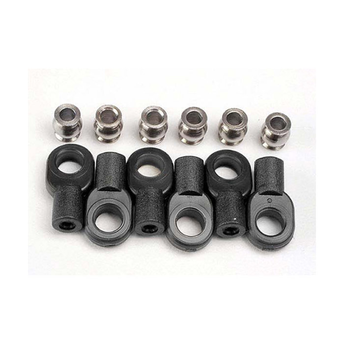 Traxxas 2742X - Rod Ends, short (6)/ hollow balls (6)